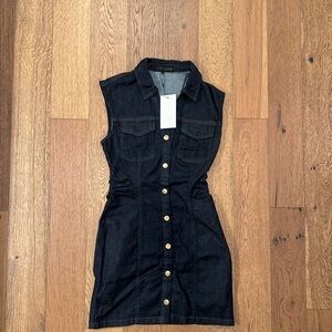 Sleeveless Denim Dress